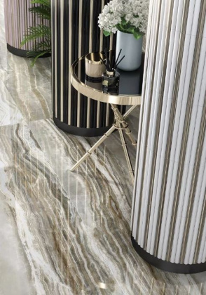 Ониче зелёный светлый лаппатированный обрезной 60x119,5x0,9