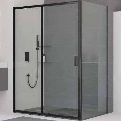 Душевой уголок RGW Classic CL-48B 110x80 32094881-014 профиль Черный матовый стекло прозрачное