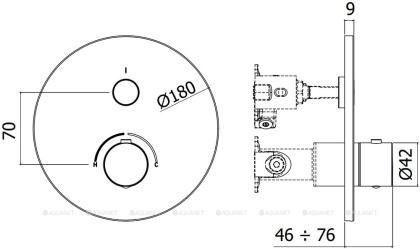Смеситель для душа Paffoni Compact Box CPM013BO Смеситель для душа Paffoni Compact Box CPM013BO