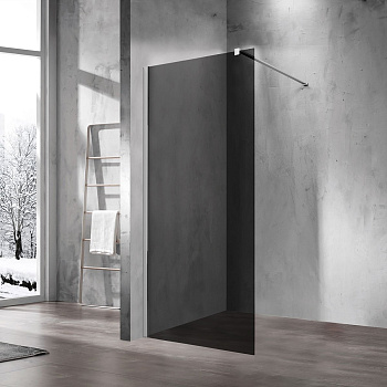 Душевая перегородка Walk-In VSW-1H100CG,1000*2000, хром, стекло тонированное Душевая перегородка Walk-In VSW-1H100CG,1000*2000, хром, стекло тонированное