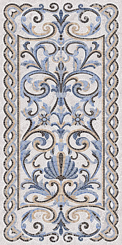 Керамогранит SG590902R Мозаика синий декорированный лаппатированный 119,5*238,5*11(1шт/2,85м2), м2