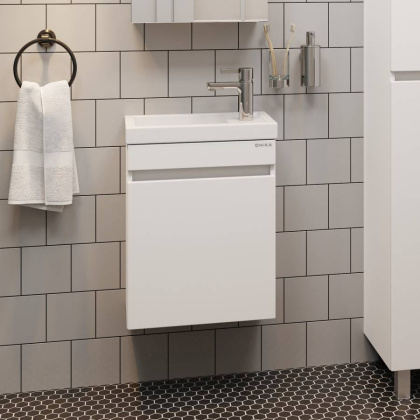 Тумба Onika Милтон 45 подвесная, белая (ум. Фостер 45)