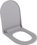 Сиденье с крышкой (soft close, slim) Taormina/Jet Flush,дюропласт, матовый серый, арт .A0333-006, шт