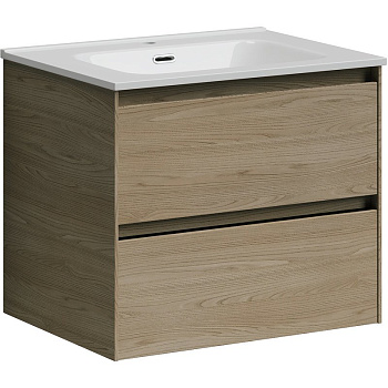 Тумба подвесная SANCOS Cento 590х450х500, c двумя ящиками оснащенными доводчиками, карпатская ель, арт. CN60KE Тумба подвесная SANCOS Cento 590х450х500, c двумя ящиками оснащенными доводчиками, карпатская ель, арт. CN60KE