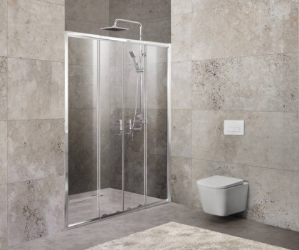 Душевая дверь BelBagno UNIQUE-BF-2-150/180-M-Cr