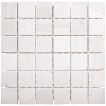 Мозаика, нат. мрамор, VMw TUMBLED 48x48, Classic