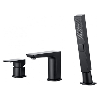 Смеситель на борт ванны Allen Brau Infinity 5.21008-31 (с внутренней частью) черный матовый