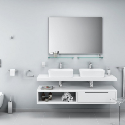 Дозатор жидкого мыла настольный EXCELLENT Riko (хром)