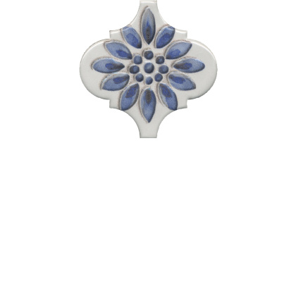 Декор VT\A320\65000 Арабески Майолика белый/синий/голубой (6,5см*6,5см*7мм) (26шт/0,11м2) орнамент, шт Декор VT\A320\65000 Арабески Майолика белый/синий/голубой (6,5см*6,5см*7мм) (26шт/0,11м2) орнамент, шт