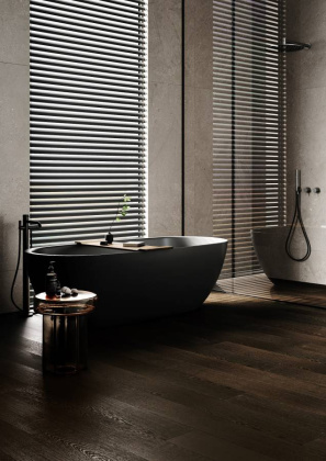 Кварцевый паркет QUARTZ PARQUET 550-64 Венге Африканский 400-1220*152*7мм, 1,2 мм, Браш, фаска,5G