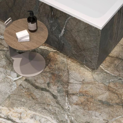 Керамогранит DL013100R Сильвер Рут серый обрезной 119.5*119.5*11 (2шт\2.856м2), м2