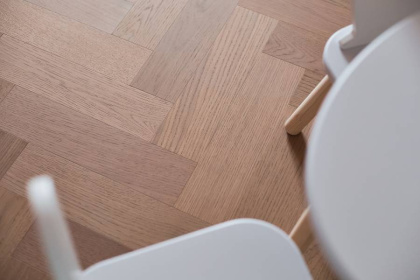 Кварцевый паркет QUARTZ PARQUET 44-1258-07 Дуб Бисквитный 400*100*5мм, 0,6 мм, Браш, фаска, 5G 