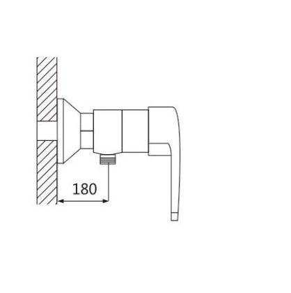 Смеситель для ванны латунь, белый S5016F