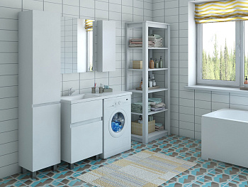 Комплект мебели Dallas Luxe 1500х482 правосторонний напольный 2 ящика (ШхГхВ) 848х476х860