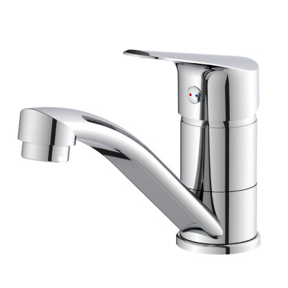 Смеситель для раковины с поворотным изливом, высота излива 7 см, длина 14 см, латунь/хром Смеситель для раковины с поворотным изливом, высота излива 7 см, длина 14 см, латунь/хром