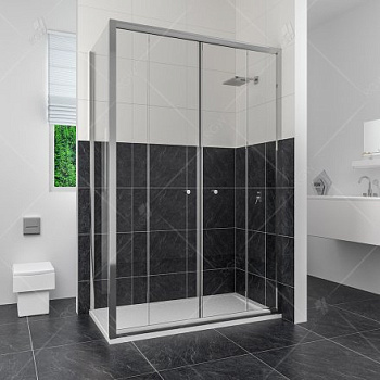 Душевой уголок RGW CL-43, 040943127-11, 120 х 70 x 185 см, дверь раздвижная, стекло прозрачное, хром