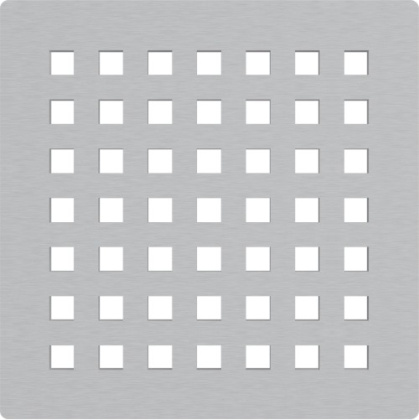 Решетка для cливных трапов из нержавеющей стали 102×102 мм, нержавеющая сталь