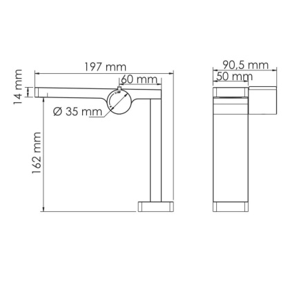 Elbe 7410 Смеситель для умывальника Wasserkraft