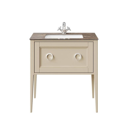 Тумба PLAZA Classic Neo напольная с ящиком 80, капучино матовая PL.CN.80.1\CAP.M