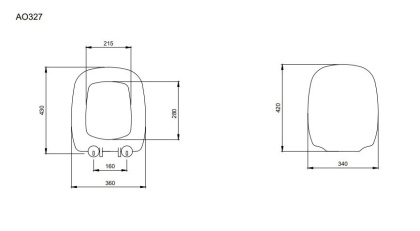Крышка-сиденье для унитаза Bocchi Fenice A0327-002 белое матовое, шт