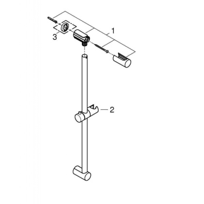 Душевая штанга Grohe Tempesta Cosmopolitan 27521000 хром Душевая штанга Grohe Tempesta Cosmopolitan 27521000 хром