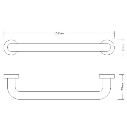 Поручень опорный OMNIRES UOP-35/MCR (хром) Поручень опорный OMNIRES UOP-35/MCR (хром)