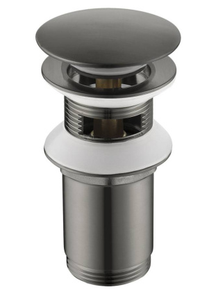 Донный клапан Timo 8011/18 черное золото с переливом