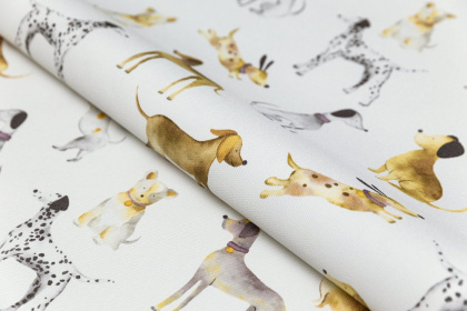 Обои виниловые Уик-энд мотив, серый собачки