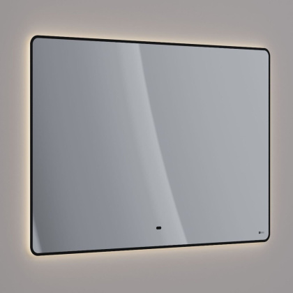 Зеркало Lemark MIOBLACK 120х80см с интерьерной подсветкой, с подогревом
