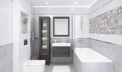 Декор MM60108 Mason мозаичный серый 20*60,шт Декор MM60108 Mason мозаичный серый 20*60,шт