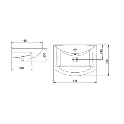 Раковина Santeri Грация 60