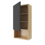 Шкаф подвесной с дверцей EXCELLENT Tuto 40 см (черный/дуб) левый