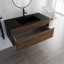 База под раковину Chiara 1000 подвесная, 1 выкатной ящик soft-close, C.Oak
