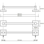 Полотенцедержатель 655мм