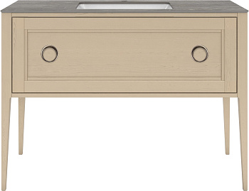 Тумба PLAZA Classic Neo напольная с ящиком 120, капучино матовая PL.CN.120.1\CAP.M