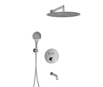 A175817 Встраиваемый комлплект для ванны с верхней душевой насадкой, лейкой и изливом A175817 Встраиваемый комлплект для ванны с верхней душевой насадкой, лейкой и изливом