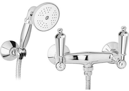 FIRST-D-03/24-M Смеситель для душа в комплекте с ручным душем, исполнение золото, ручки золото FIRST-D-03/24-M Смеситель для душа в комплекте с ручным душем, исполнение золото, ручки золото