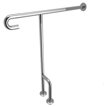 Поручень опорный напольный под углом 90° Поручень опорный напольный под углом 90°