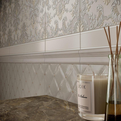 Декор настен. VT\A253\6000 Браганса бежевый 25см*40см*8мм (1уп/10шт/1м2) матовый, шт