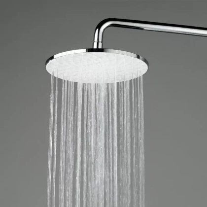 Душевая колонна круглая FONTE на 2 потока без смесителя, хром