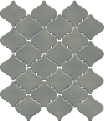 Арабески Марокко зелёный глянцевый 26x30x0,7