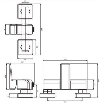 Смеситель для душа OMNIRES PARMA PM7440BL (черный BLM) Смеситель для душа OMNIRES PARMA PM7440BL (черный BLM)