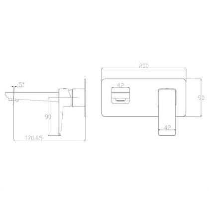 Смеситель для умывальника скрытого монтажа OMNIRES PARMA PM7415GR (графит) Смеситель для умывальника скрытого монтажа OMNIRES PARMA PM7415GR (графит)