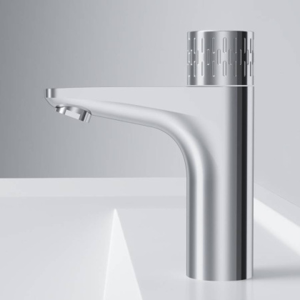 F90A02400 Gem Смеситель для умывальника с индикацией температуры, хром, шт.