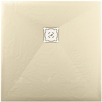 Душевой поддон  90*90*2,5 RGW ST-0099Be Бежевый/Квадрат Ø 90 мм Каменный