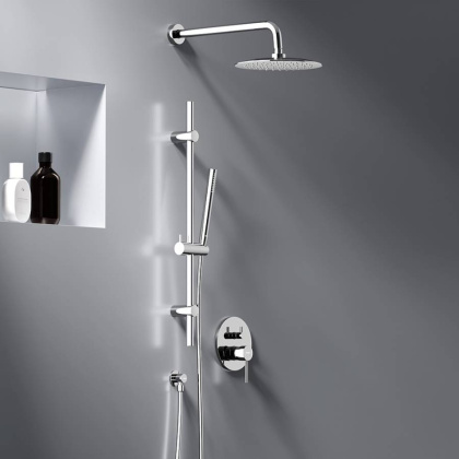 936530000 Scandinavian Pure встраиваемая душевая система душевым смесителем и штангой, хром