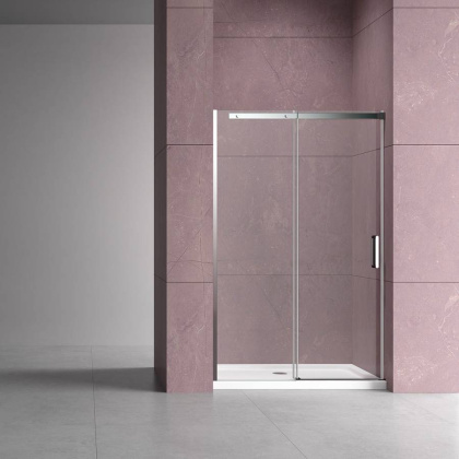 Душевая дверь Dice VDS-4D160CL, 1600, хром, стекло прозрачное