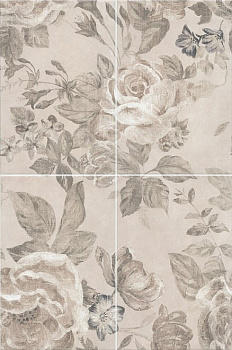 Панно 8271\4x\3F Александрия светлый из 4 частей 20х30 (размер каждой части) (1уп/5к-тов), шт