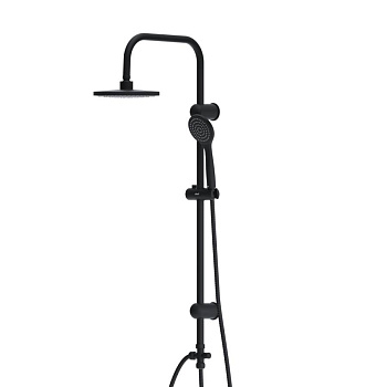 D0708000BL Comfort душевая система с тропическим душем, ручной душ 1F,  цвет Черный