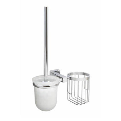 Держатель освежителя и щетки для унитаза Lippe, 24х37х11 см, хром, K-6535